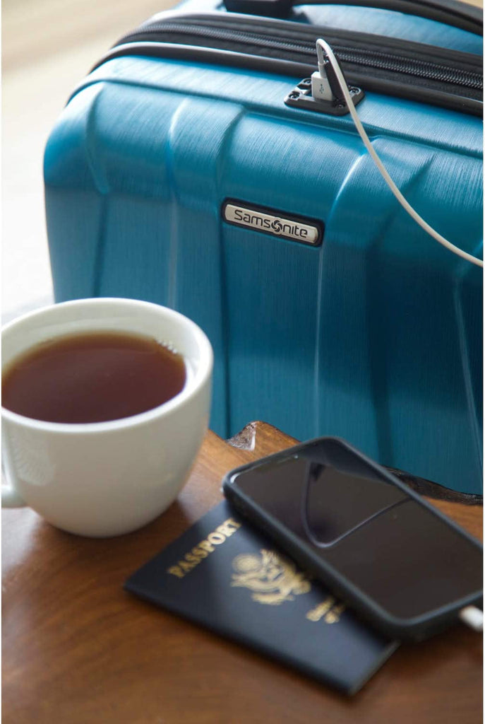 Samsonite Centric 2 Hardside Expandable Luggage with Spinner Wheels, Caribbean Blue, Carry-On 20-Inch