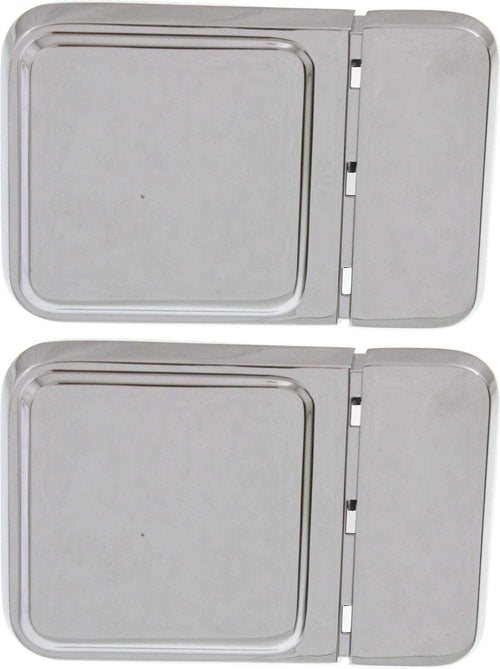 Front Exterior Door Handle Set of 2 Compatible with 1988-1994 International 8300, Fits 1990-1995 International 7100 Chrome Driver and Passenger Side