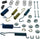 Professional 18K1602 Front Drum Brake Hardware Kit with Springs, Pins, Retainers, Washers, and Caps