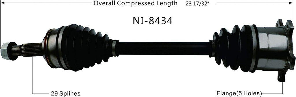 NI-8434 CV Axle, 1 Pack