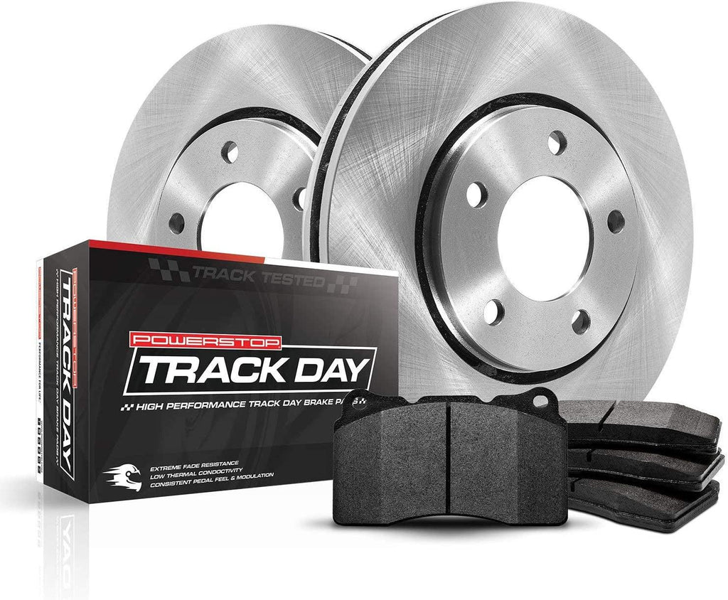 Power Stop TDBK6798 Track Day Front Brake Kit- Brake Rotors & Ceramic Brake Pads