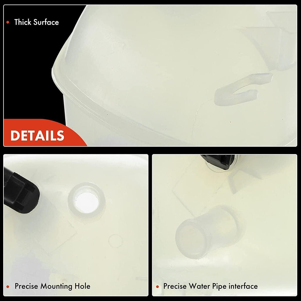 A-Premium Engine Coolant Overflow Recovery Reservoir Tank [With Cap & Sensor] Compatible with Saab 9-3 2003-2011, 9-3X 2010 2011, 2.0L, Replace# 11846007803, 1304237