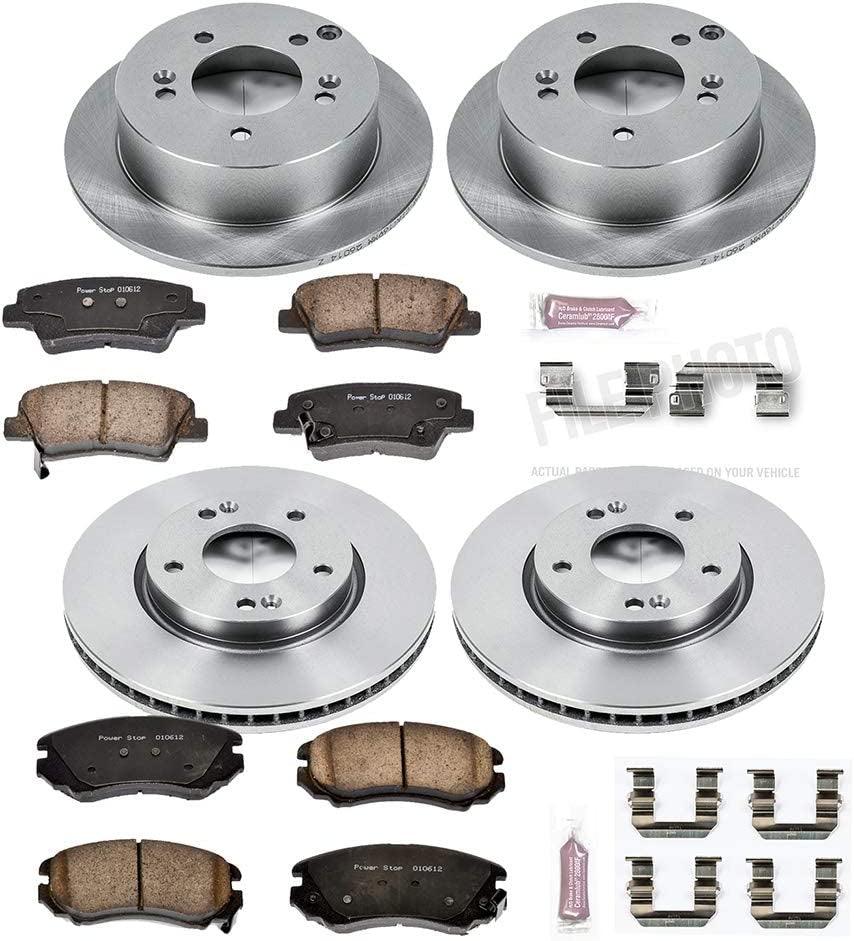 KOE5367 Autospecialty Front and Rear Replacement Brake Kit-Oe Brake Rotors & Ceramic Brake Pads