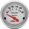 4391 Ultra-Lite Electric Voltmeter Gauge, Regular, 2.3125 In.