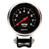 2-5/8 in. PEDESTAL TACHOMETER 0-8000 RPM TRADITIONAL CHROME - greatparts