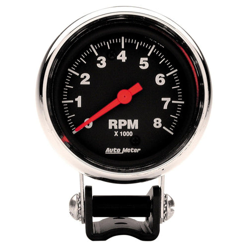 2-5/8 in. PEDESTAL TACHOMETER 0-8000 RPM TRADITIONAL CHROME - greatparts