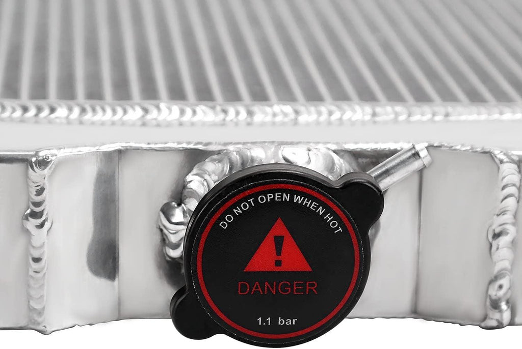 3 Core Manual Transmission 20" Passenger/Right Side Radiator Compatible with Ford Mustang/Falcon V8 1967-1970