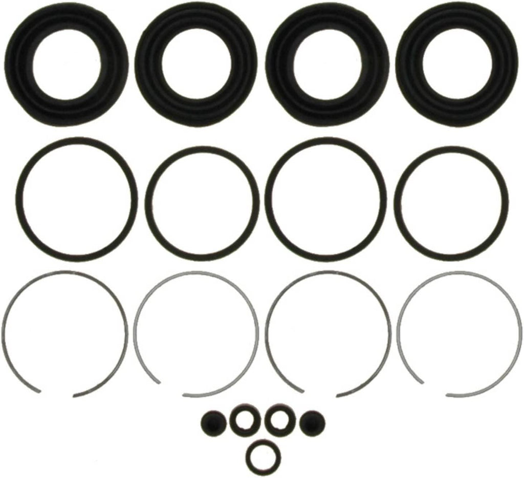 Gold 18H1237 Front Disc Brake Caliper Boot and Seal Kit with Boots, Seals, Bushings, and Caps