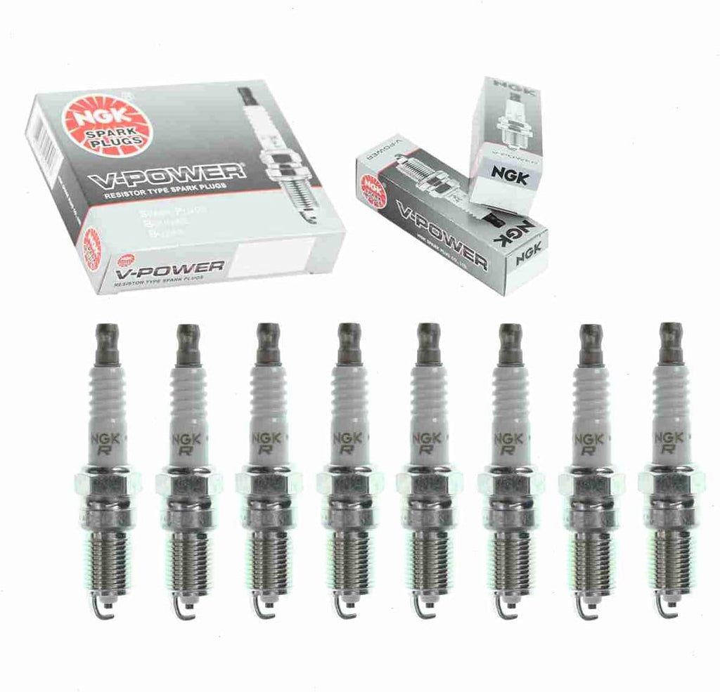 8 Pc NGK V-Power Spark Plugs Compatible with Ford Crown Victoria 4.6L V8 1992-2011