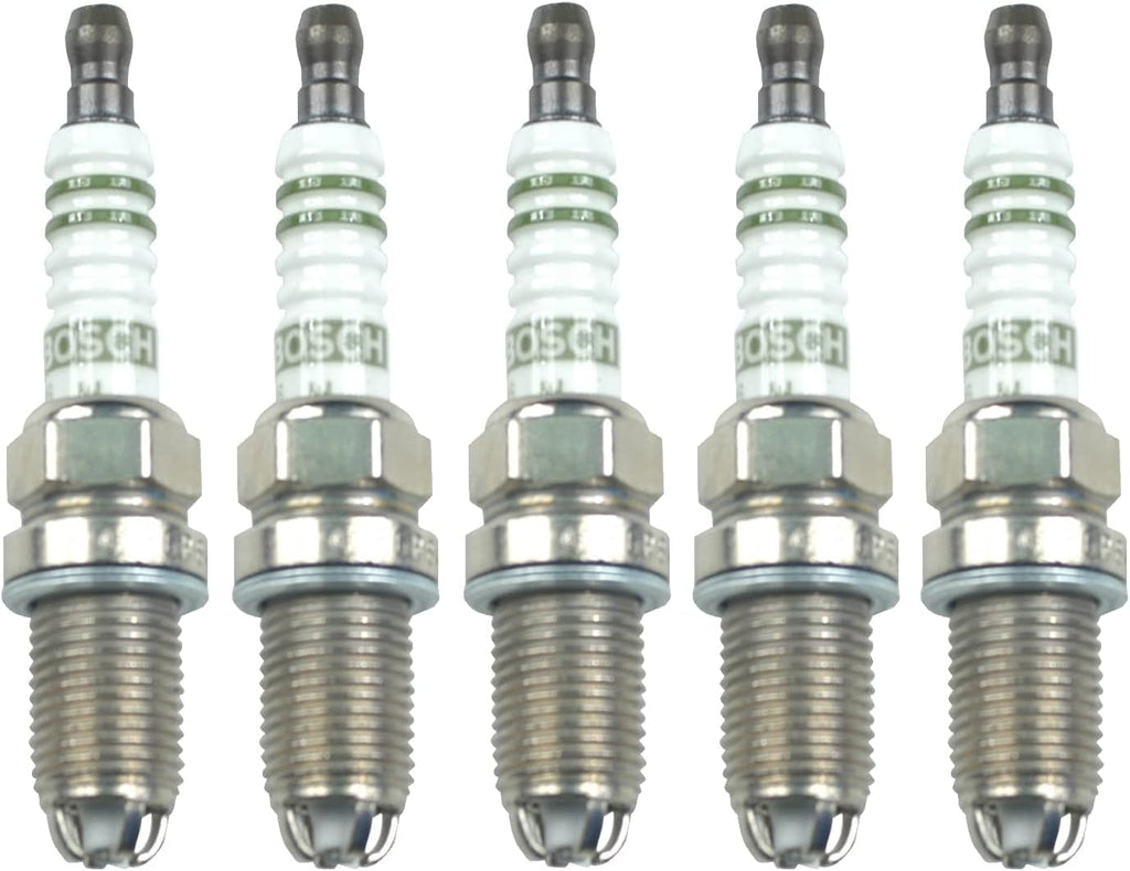 Premium Nickel Set of 5 Pregapped Spark Plugs for Volvo C30 S40 V50 2.4L L5