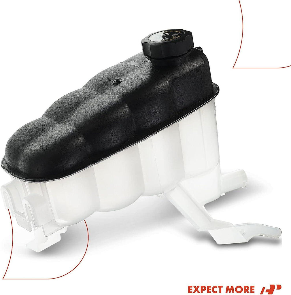 A-Premium Engine Coolant Reservoir Tank [With Cap] Compatible with Chevy Silverado 1500 2500 3500, Tahoe 07-14 & GMC Sierra 1500, Yukon XL 2500 07-13 & Cadillac Escalade 07-14, Replace# 22870828