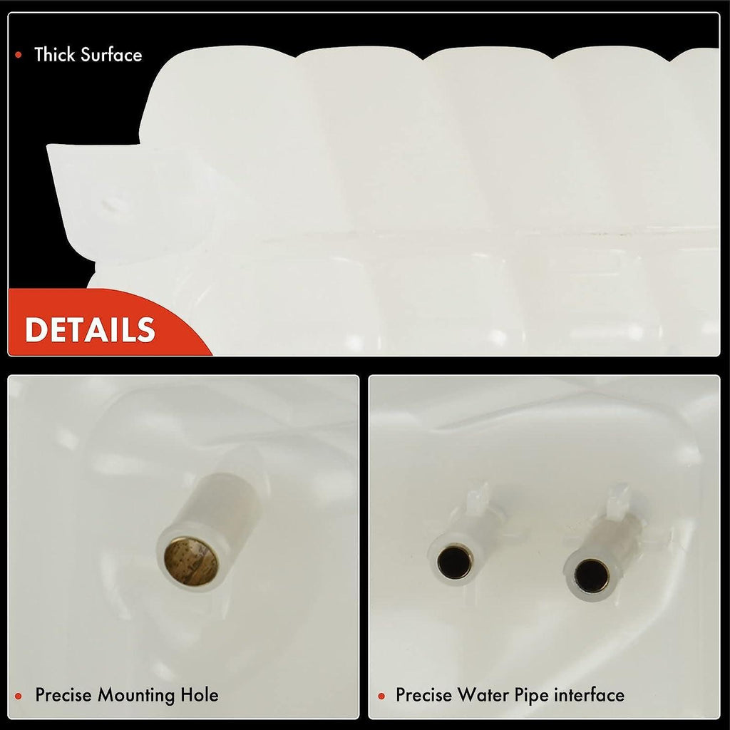 A-Premium Engine Coolant Overflow Recovery Reservoir Tank [W/Cap] Compatible with Freightliner 114SD, Business Class M2, Century Class, M2, M2 100, M2 106, M2 112, Replace # 521178000