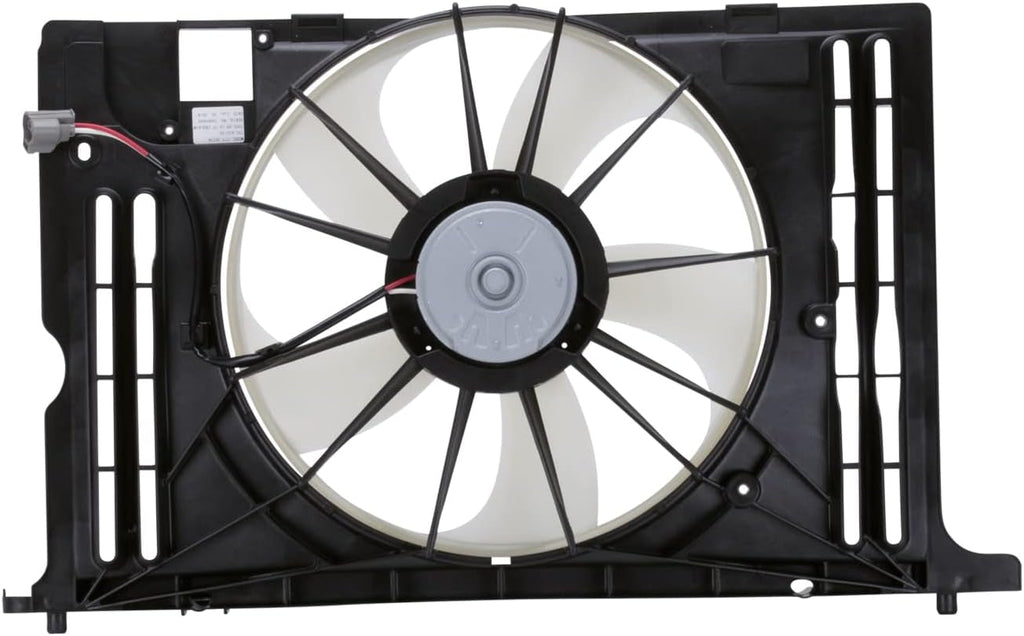 622130 Cooling Fan Assembly Compatible with 2009-2013 Toyota Corolla Black