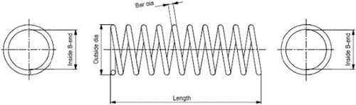 SP2598 OESPECTRUM Coil Spring