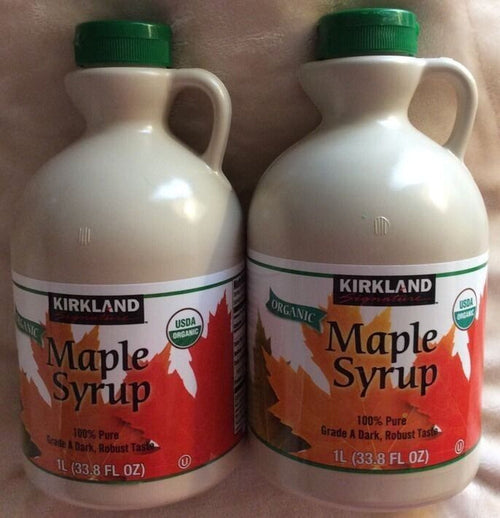 Kirkland Signature Organic Maple Syrup 100% Pure Grade a (2 Pack)