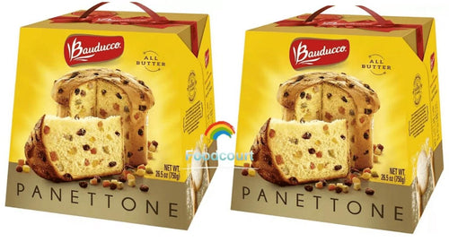 2 Packs Bauducco Panettone All Butter Gift Pack Italian Holiday Cake 26.5oz Each