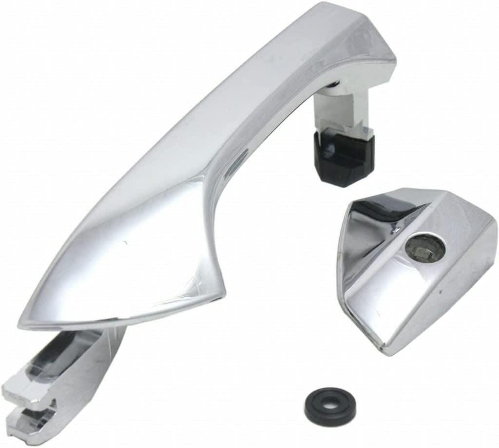 for Honda Accord Exterior Door Handle Front, Passenger Side Chrome (2008-2012) | with Key Hole| Trim:All Submodels