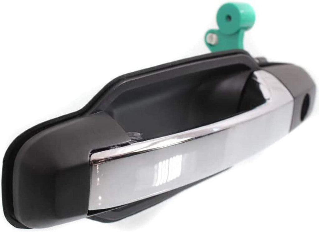 for Kia Sorento Exterior Door Handle Front, Driver Side Primed Bezel with Chrome Lever (2003-2009) | with Key Hole | Trim: EX | KI1310112 | 826503E021XX