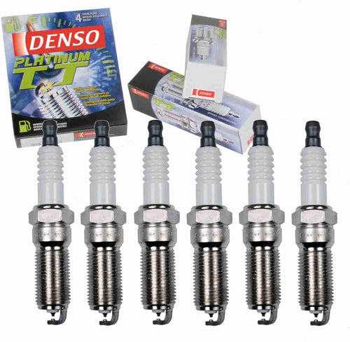 6 Pc DENSO Platinum TT Spark Plugs Compatible with Pontiac G6 3.6L V6 2007-2009