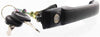 for Volkswagen Cabrio Exterior Door Handle Front, Driver or Passenger Side Black (1995-1999) | with Key Hole | Trim:All Submodels | VW1311103 | 1HM8372083FZ