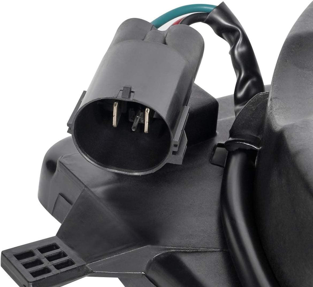 OEM-RF-0217 Factory Style Radiator Cooling Fan Assembly Cooling Efficiency Improved Direct Replacement, Black [Compatible with 04-09 Mazda 3 Fits 2. 0L 2. 3L 2. 5L Engines]