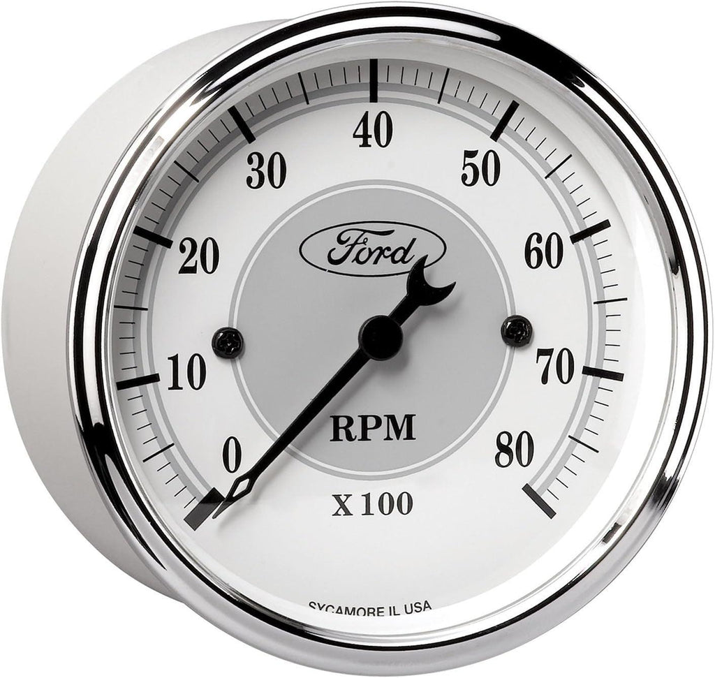 880088 3-1/8" 8000 RPM Incandescent Flood Lit Tachometer Gauge for Ford