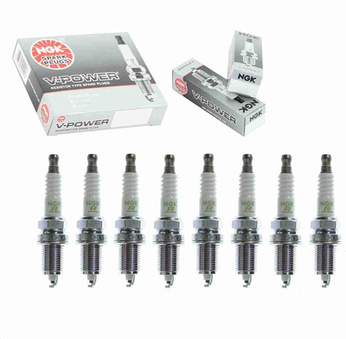 8 Pc NGK V-Power Spark Plugs Compatible with Dodge Durango 5.2L 5.9L V8 1998-2003