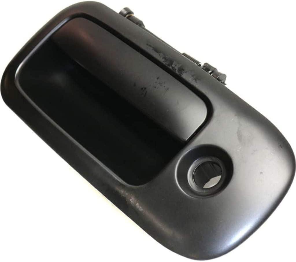 for GMC Savana 3500 Exterior Door Handle Front, Driver Side Smooth Black (2010-2017) | with Key Hole| Trim:All Submodels