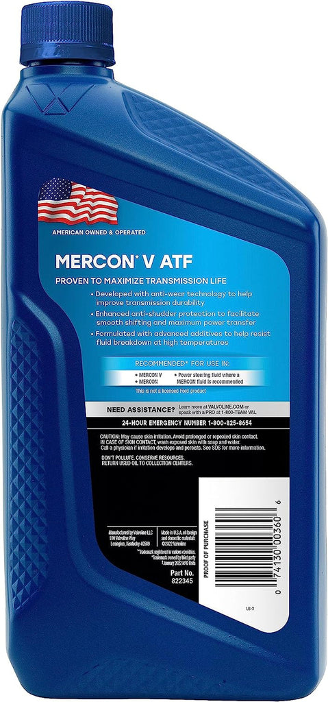 Mercon V (ATF) Conventional Automatic Transmission Fluid 1 QT