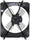 610090 Toyota Camry Replacement Condenser Cooling Fan Assembly