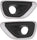 Front, Driver and Passenger Side Fog Light Trim Set of 2 Compatible with 2014-2016 Jeep Grand Cherokee Black, with Chrome Trim, Laredo, Limited, Overland, Summit Models, Black and Chrome