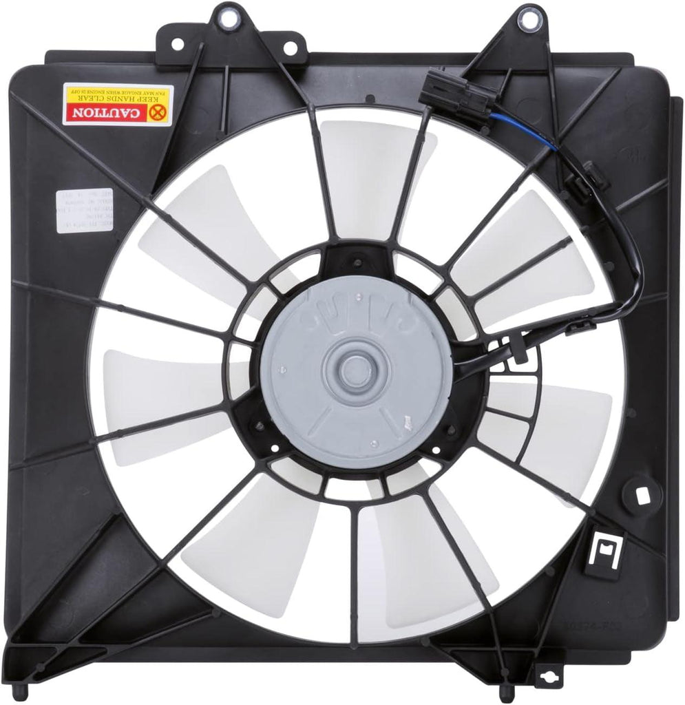 611290 Cooling Fan Assembly Compatible with 2009-2013 Honda FIT, Black