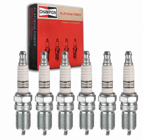 6 Pc Champion Platinum Spark Plugs Compatible with Pontiac Grand Prix 3.1L 3.4L 3.8L V6 1996-2008