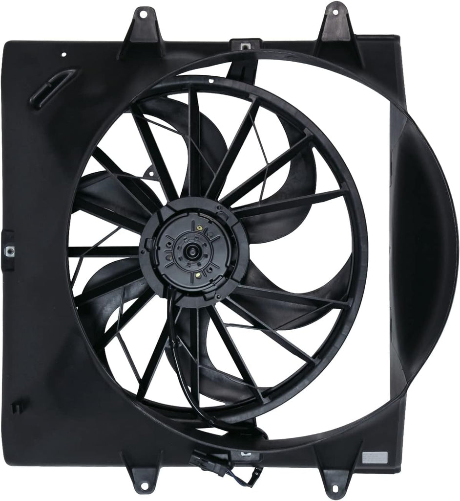 620200 Cooling Fan Assembly Compatible with 1999-2003 Jeep Grand Cherokee, Black