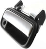 Aftermarket Front Exterior Door Handle Compatible with 1989-1995 Toyota Pickup and 1990-1995 Toyota 4Runner Chrome, Plastic, Textured Bezel, Set of 2, Driver and Passenger Side