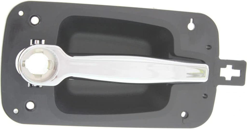 for International RXT Exterior Door Handle Front, Passenger Side Black Bezel with Chrome Lever (2008-2008) | with Key Hole| Trim: Base