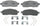 Silver 14D1083MH Semi-Metallic Front Disc Brake Pad Set with Hardware