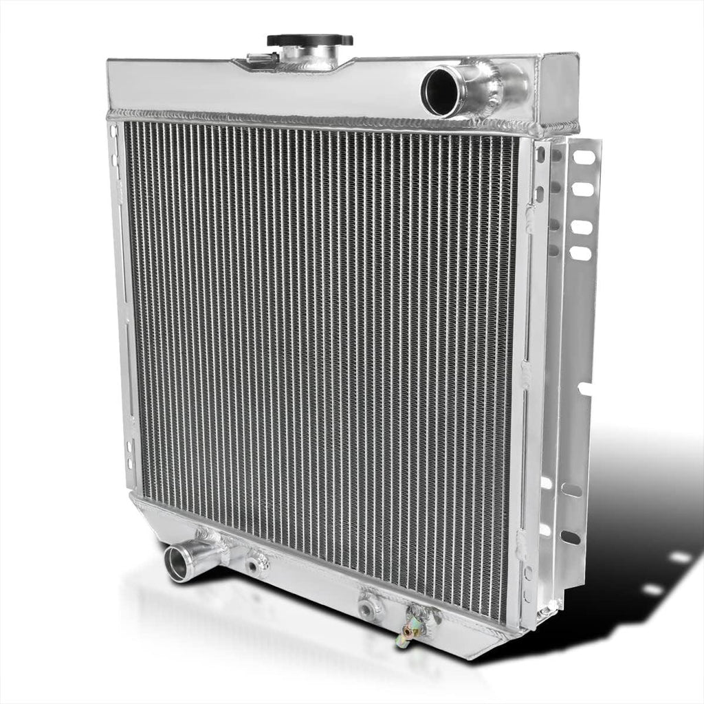 3 Core Manual Transmission 20" Driver/Left Side Radiator Compatible with Ford Mustang/Falcon V8 1969-1970