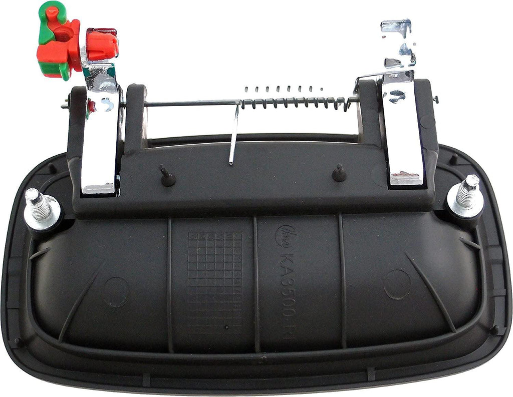 83595 Rear Driver Side Exterior Door Handle Compatible with Select Kia Models, Chrome Lever and Black Housing