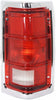 For Dodge D100 Tail Light 1987 1988 1989 Driver Side | W/Bright Trim | Sweptline | CH2808103 | 55054795