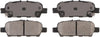 ADVICS AD1393 Ultra-Premium Rear Disc Brake Pad Set