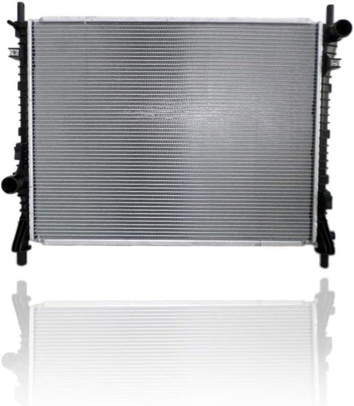 Radiator -  Compatible/Replacement for 13489 15-20 Ford Mustang Convertible/Coupe 5.0L without Performance Package, 15-17 3.7L Engine - Plastic Tank Aluminum Core