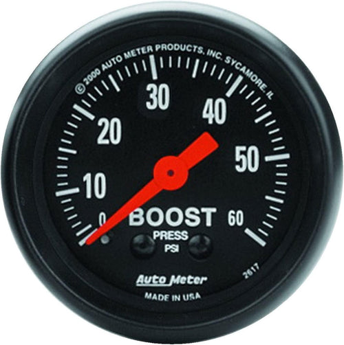 2617 Z-Series Mechanical Boost Gauge, 2.3125 In.