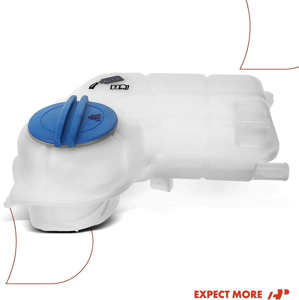 A-Premium Engine Coolant Overflow Reservoir Bottle Tank [With Cap & Sensor] Compatible with Audi A4 2002-2009, A4 Quattro 2002-2010, [1.8L 2.0L 3.2L], Replace# 376737131