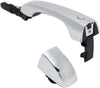 Compatible with Dodge Journey Exterior Door Handle 2011-2018 Passenger Side | Front | Chrome | Trim:All Submodels