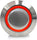 Keep It Clean  16Mm Momentary Billet Button with LED Red/Yellow Ring