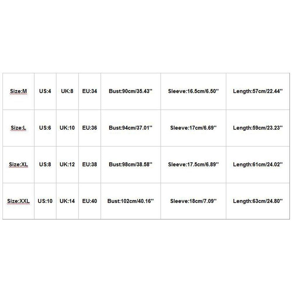 Women'S Fashion Casual round Neck Print Short-Sleeved T-Shirt Top