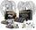 K15262DK-36 Front and Rear Z36 Truck & Tow Brake Kit, Carbon Fiber Ceramic Brake Pads and Drilled/Slotted Brake Drums
