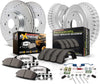 K15075DK-36 Front and Rear Z36 Truck & Tow Brake Kit, Carbon Fiber Ceramic Brake Pads and Drilled/Slotted Brake Drums