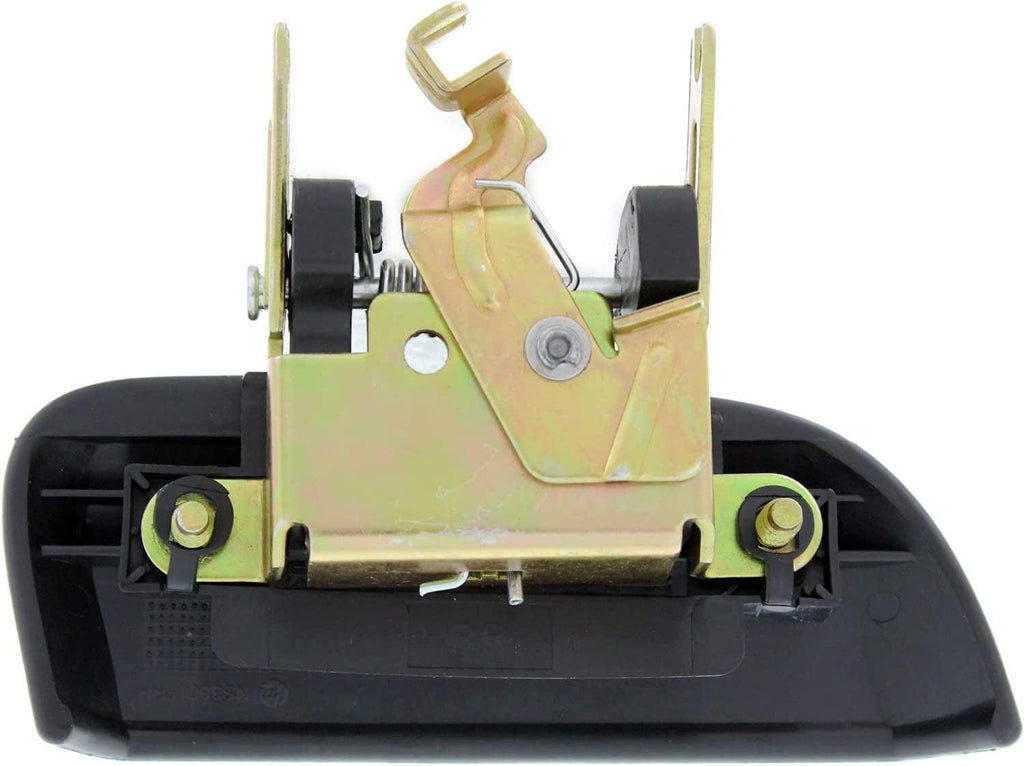 Rear Exterior Door Handle Set of 2 Compatible with 2005-2012 Nissan Pathfinder, 2005-2015 Xterra Smooth Black Driver and Passenger Side